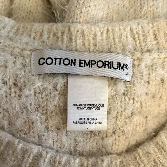 Cotton Emporium heart crewneck sweater. Size L. - Picture 4 of 11